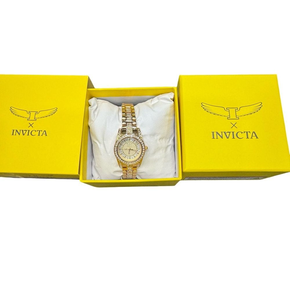 Invicta Wildflower I Women's 32mm Gold Watch Copper Dial BNWT Quartz Dress - Picture 2 of 4
